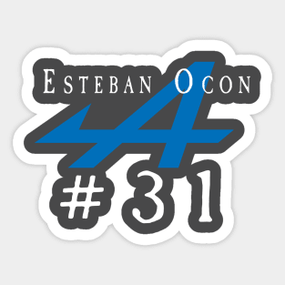 esteban ocon F1 Driver Sticker